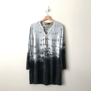 Johnny Was Pete & Greta Tie Dye Linen Dress Tunic